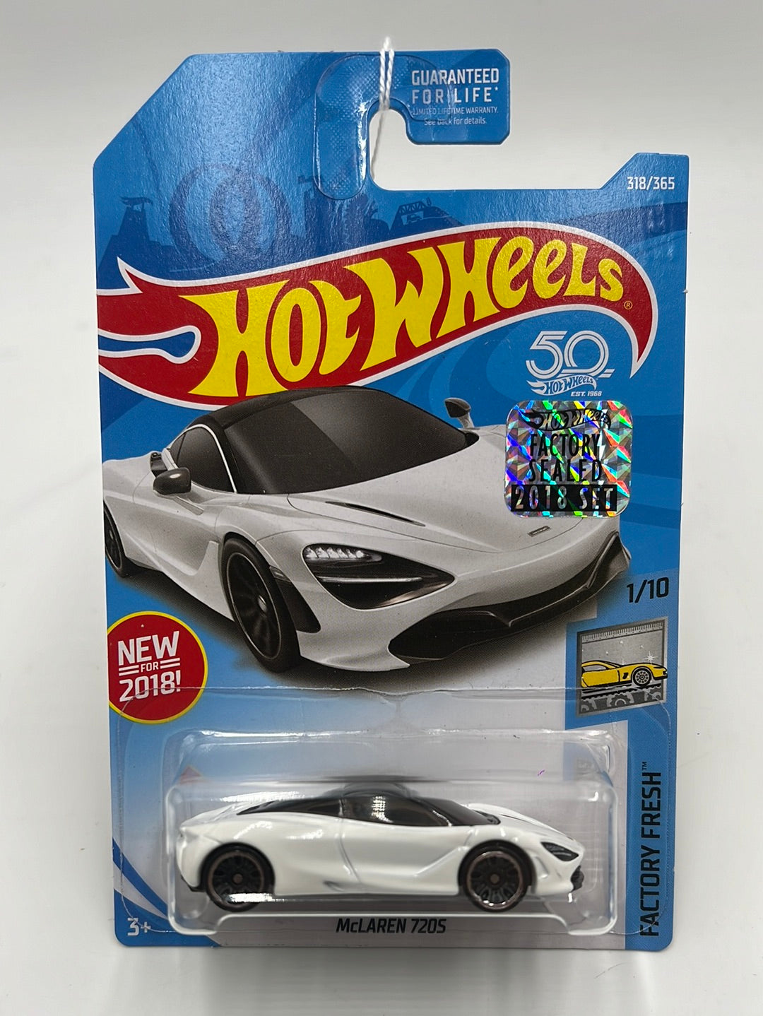 2018 Hot Wheels #318 McLaren 720S Factory Sealed 102H