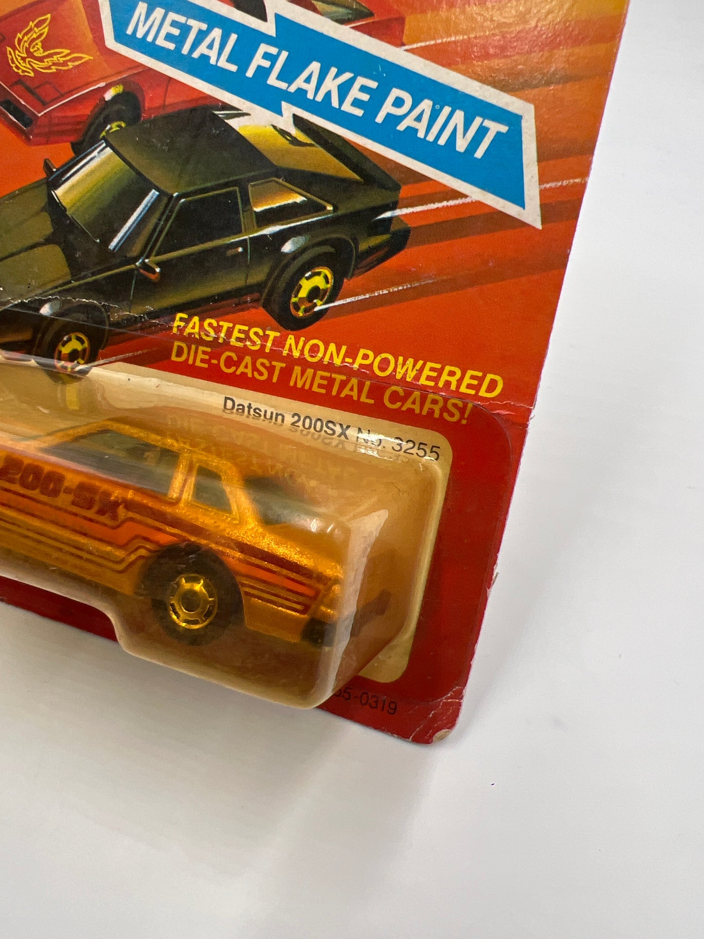 Hot Wheels Original 1982 The Hot Ones #3255 Datsun 200SX Unpunched W/Protector Bad Card/Blister