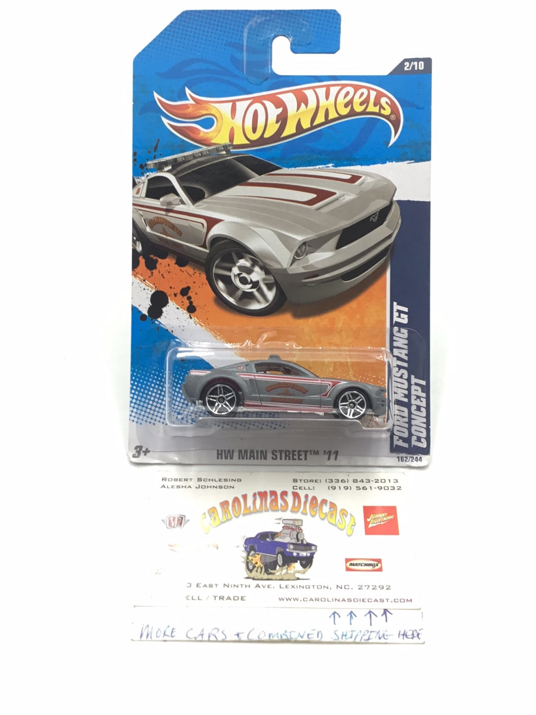 2011 Hot Wheels #162 Ford Mustang GT Concept NN4