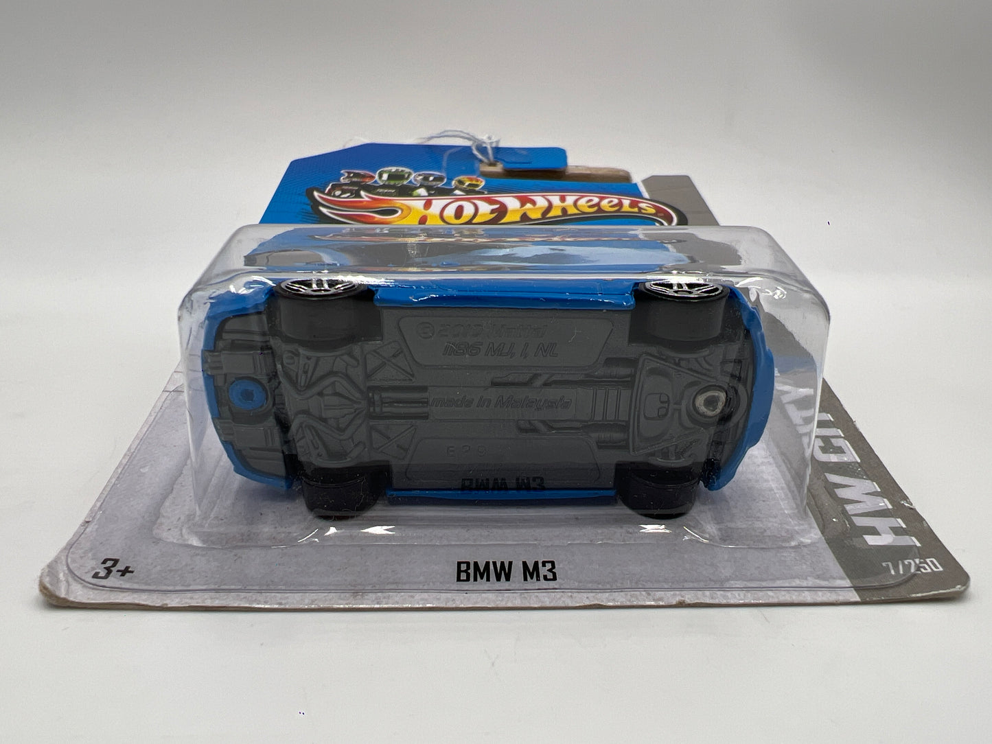 2013 Hot Wheels City #7 BMW M3 Blue SR