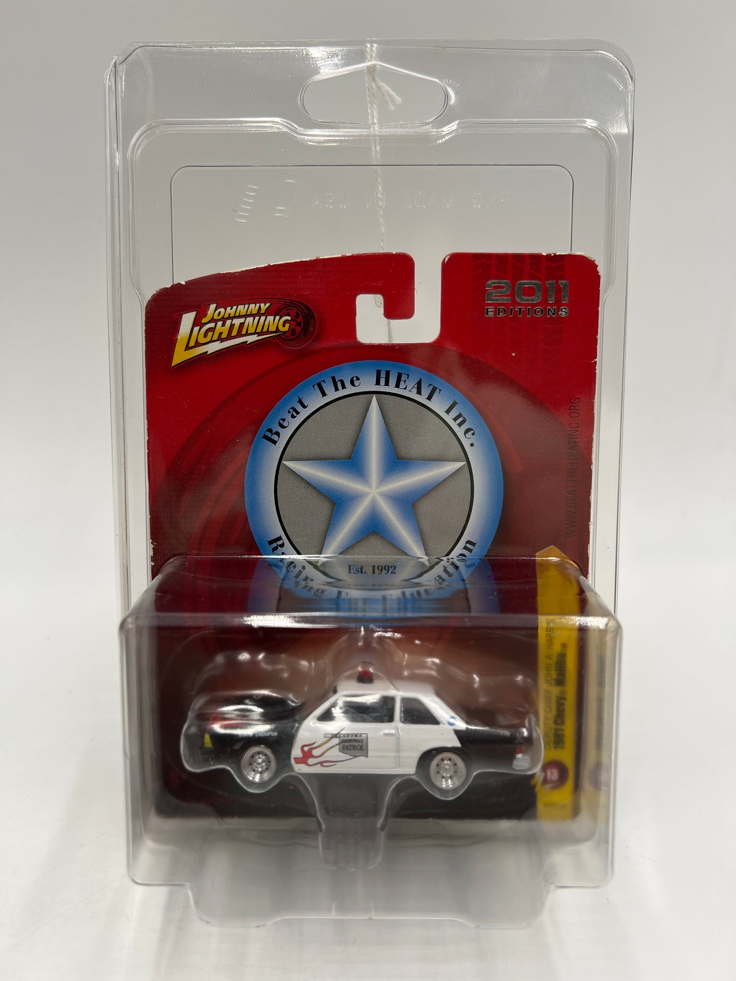 Johnny Lightning Small Card Deputy Chief John A Harris 1981 Chevy Malibu W/Protector