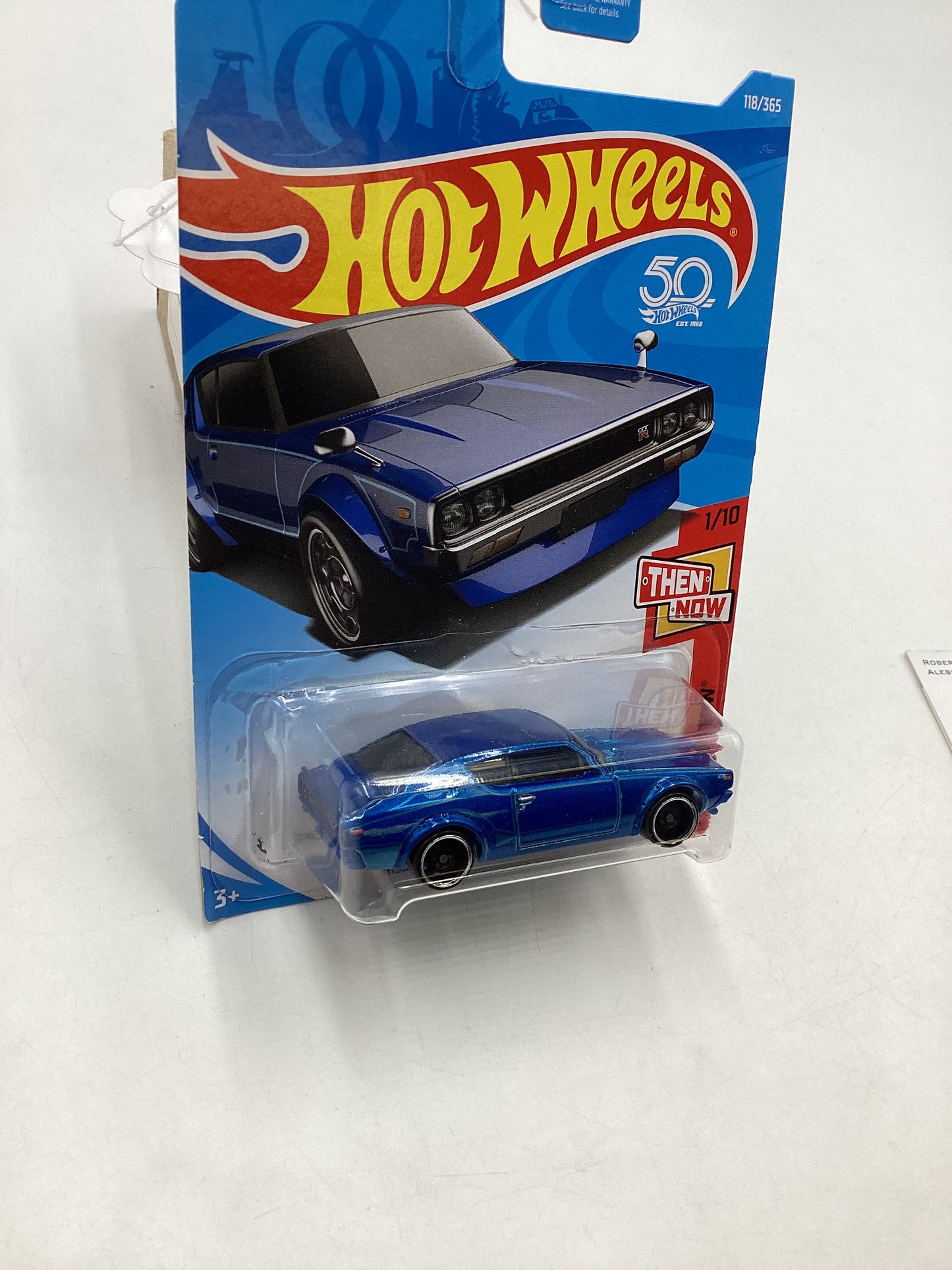 2018 Hot Wheels  #118 Blue Nissan Skyline 2000 GT-R  82F