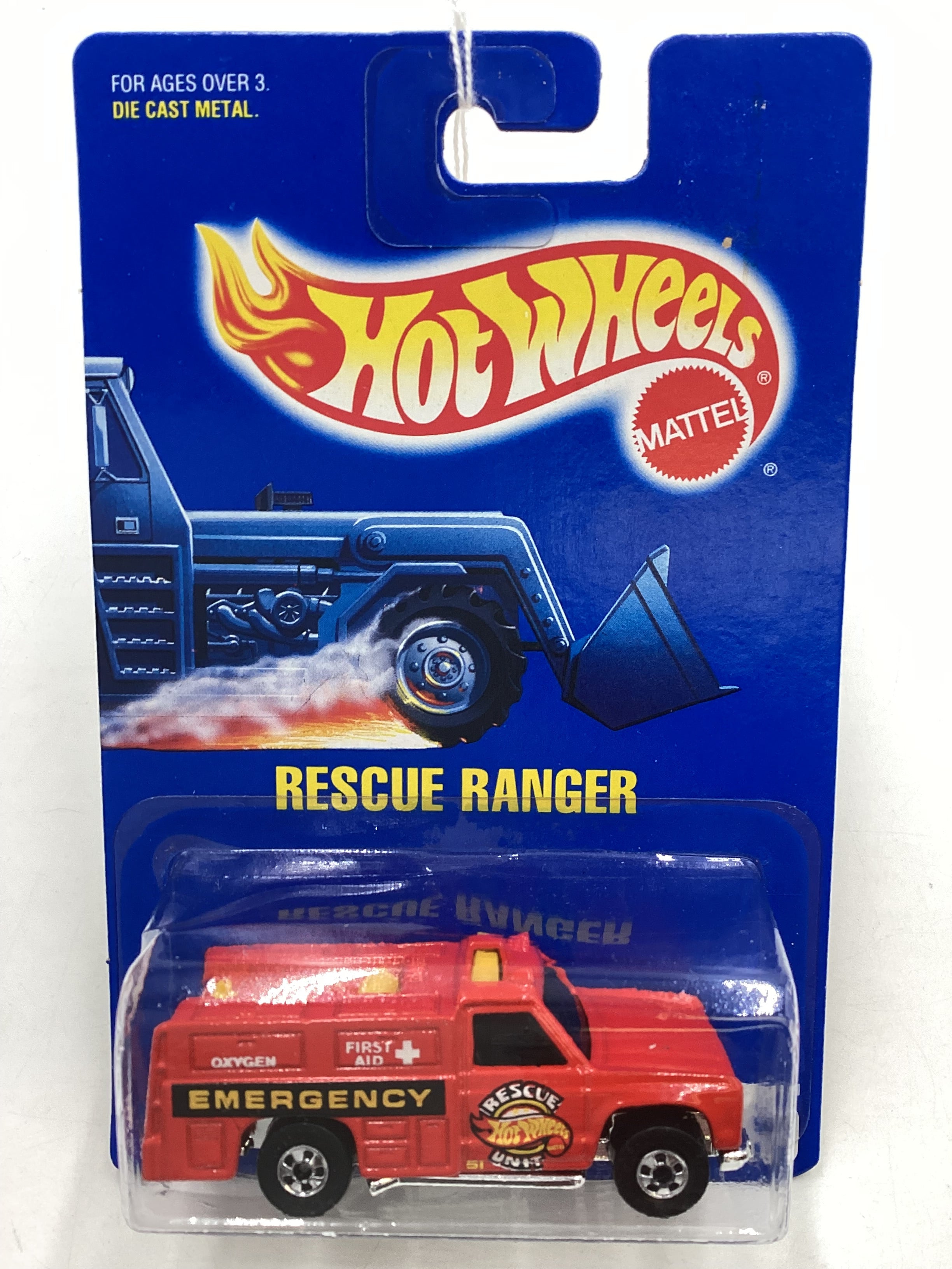 Hot Wheels Blue Card Collector No. 45 Rescue Ranger Red BW Wheels