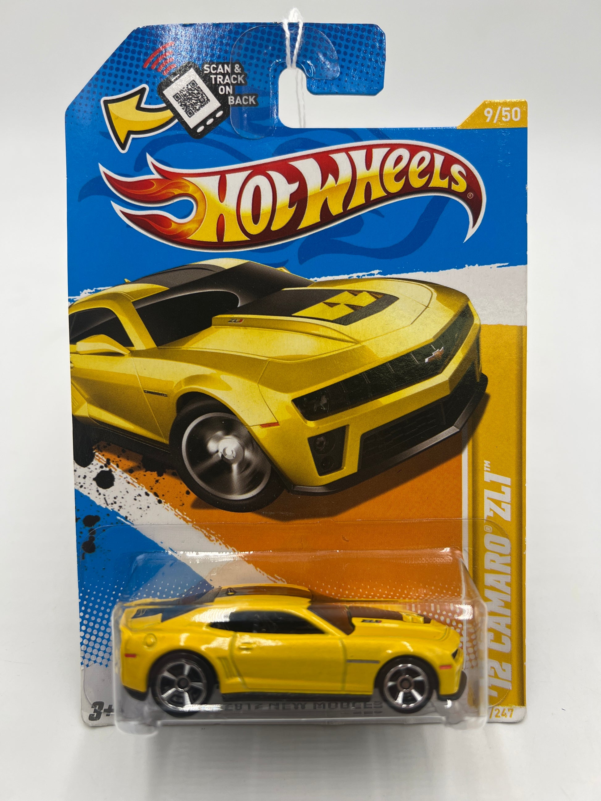 2012 Hot Wheels New Models #9 12 Camaro ZL1 Yellow Kroger