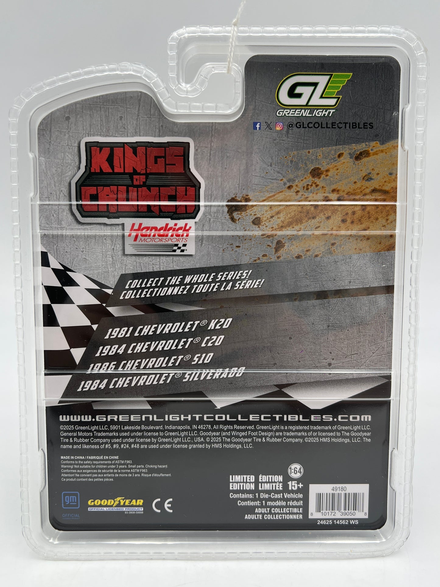 Greenlight Kings of Crunch Hendrick Series #9 Chase Elliott 1984 Chevrolet C20