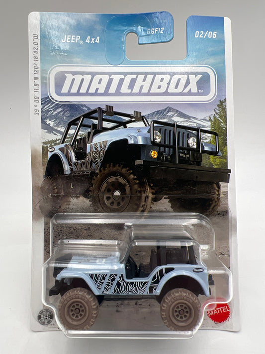 2026 Matchbox Off Road Rally #2 Jeep 4x4 Light Blue 165D