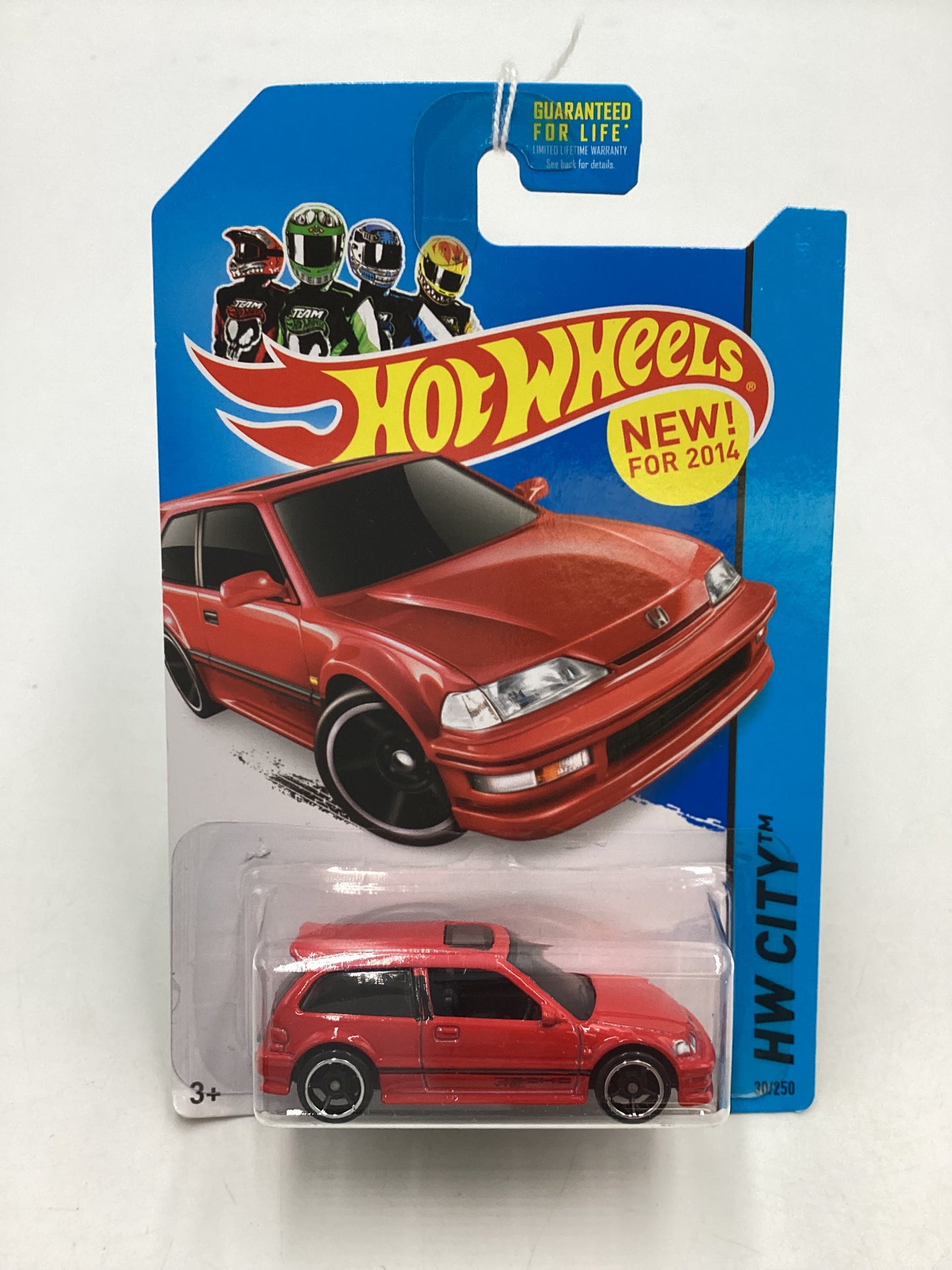 2014 Hot Wheels #30 Red 1990 Honda Civic EF