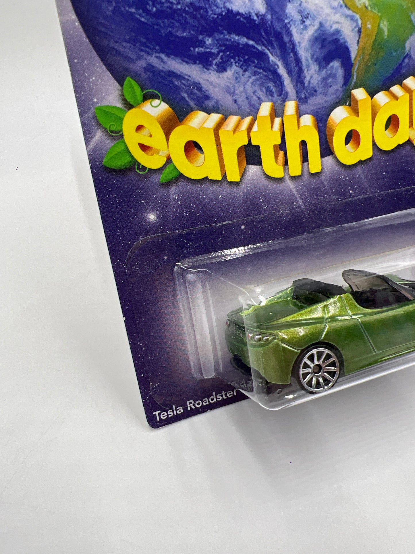 2010 Hot Wheels Earth Day Tesla Roadster Sport Green SR