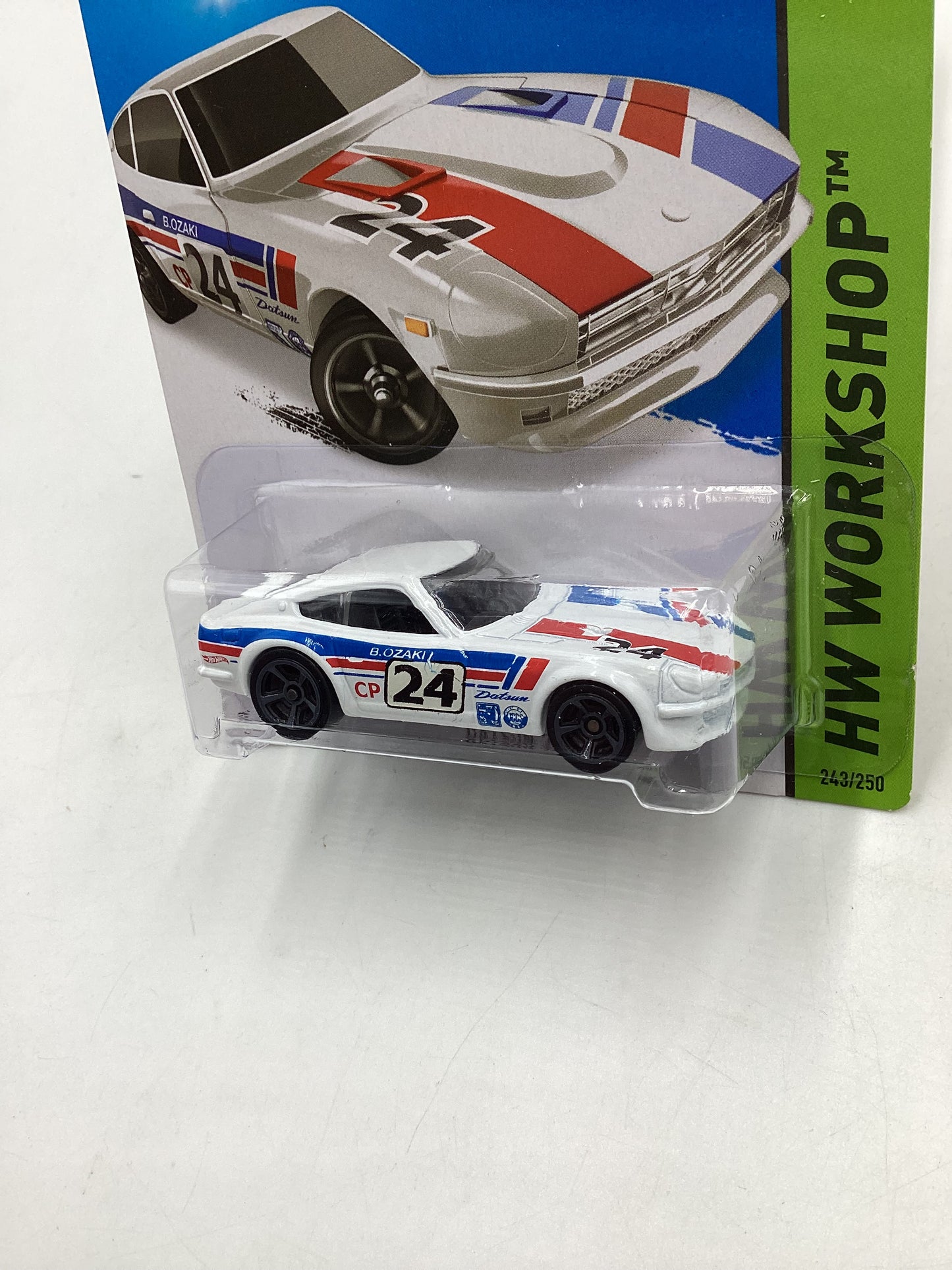 2015 Hot Wheels Workshop #243 Datsun 240Z white 88C