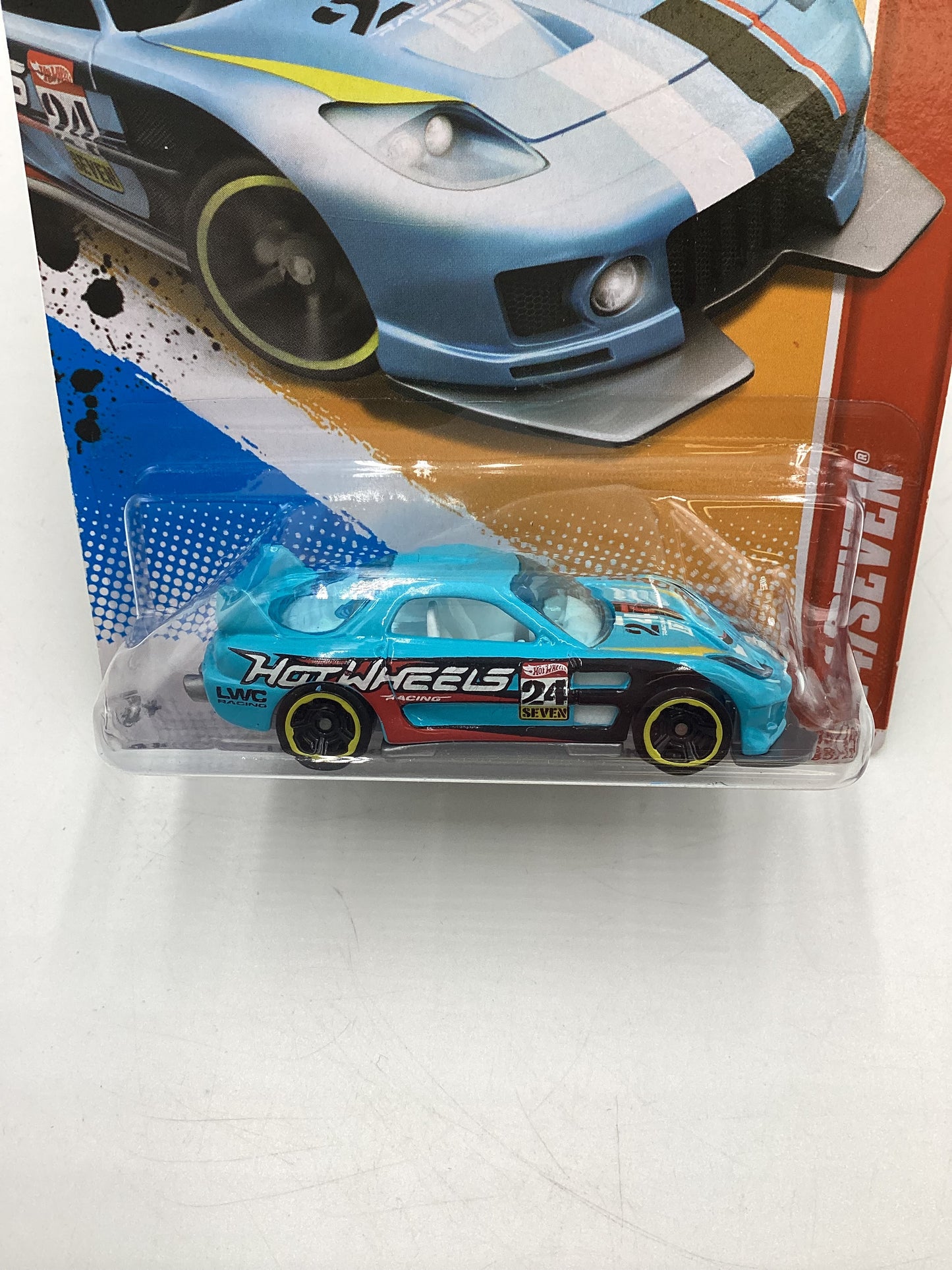 2012 Hot Wheels Thrill Racers Race Course #185 24/Seven Light Blue 68B