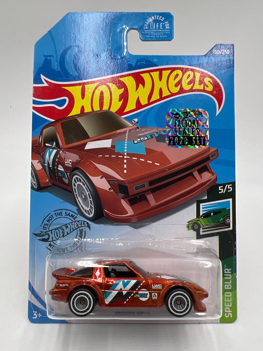 2020 Hot Wheels Factory Sealed Super Treasure Hunt #130 Mazda RX-7 Orange W/Protector