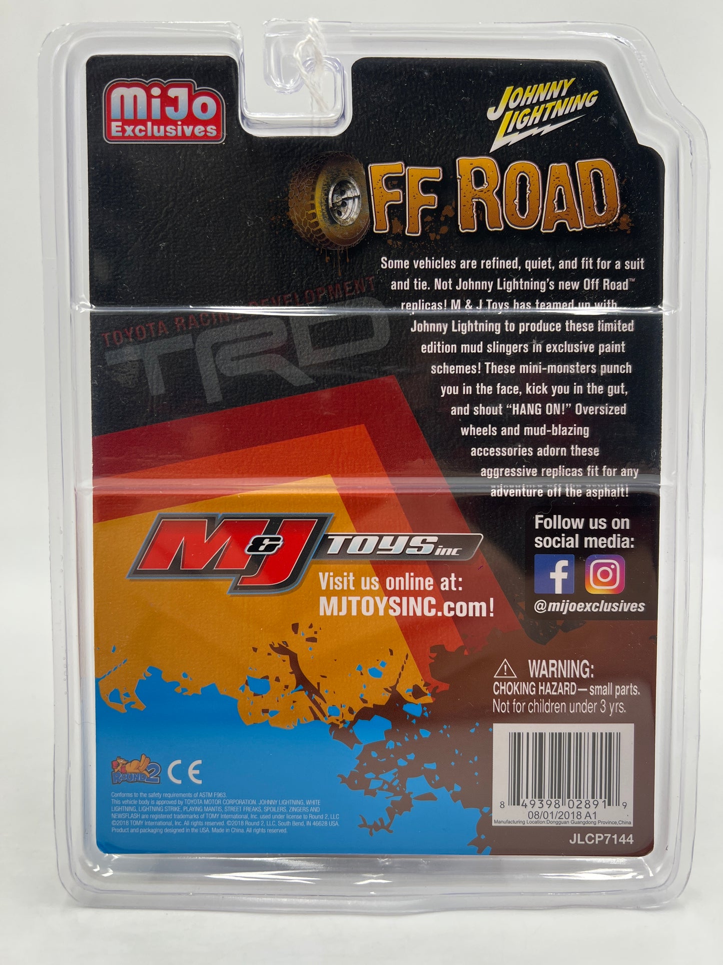 Johnny Lightning MiJo Exclusives 1/4800 Off Road TRD 1980 Toyota Land Cruiser Black