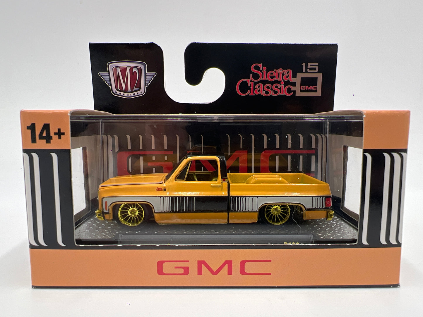 M2 Machines R106 CHASE 1976 GMC Sierra Grande 15 SS02 Orange