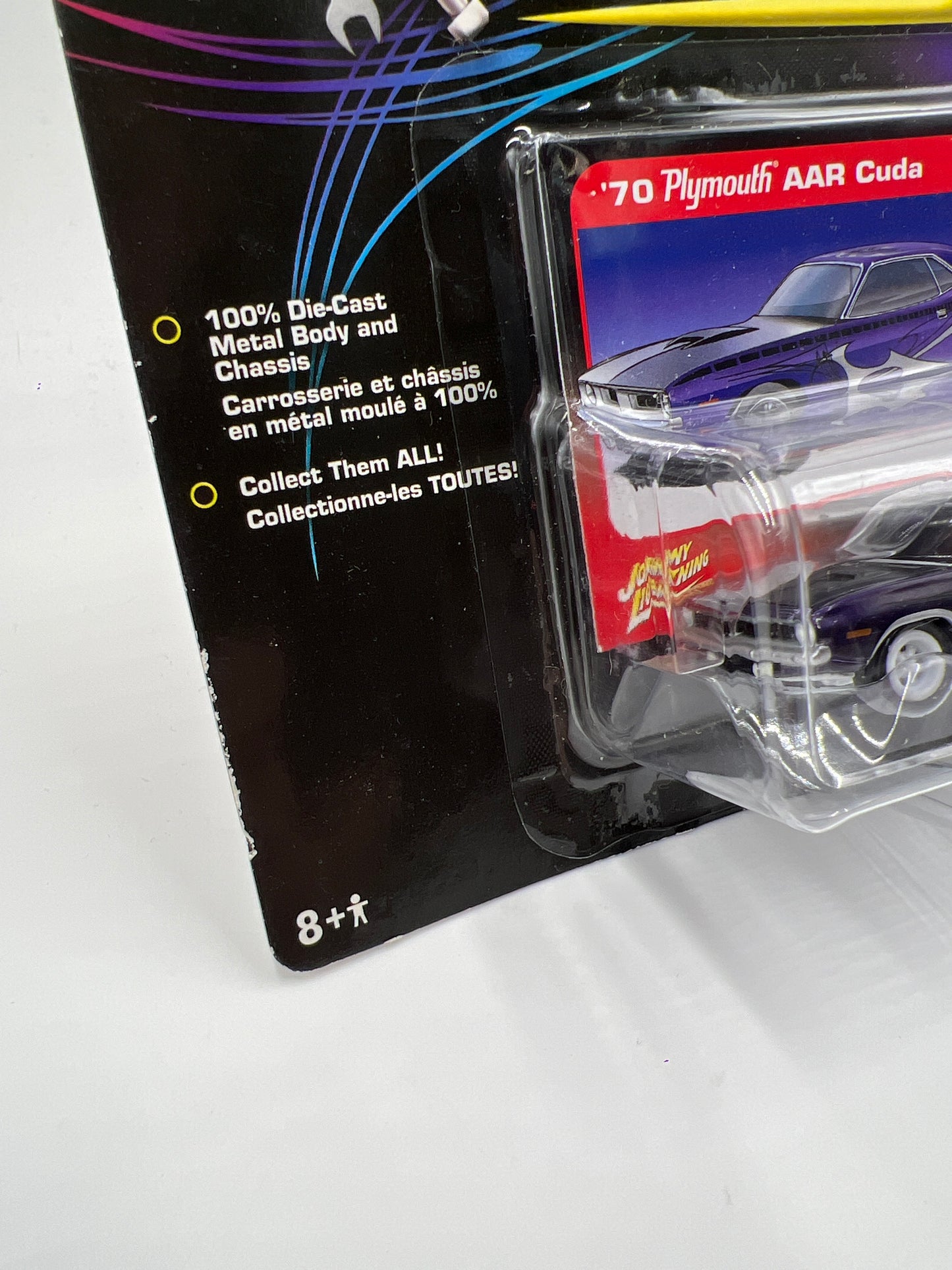 Johnny Lightning White Lightning Chase Street Freaks Kustomized #15 70 Plymouth AAR Cuda Purple