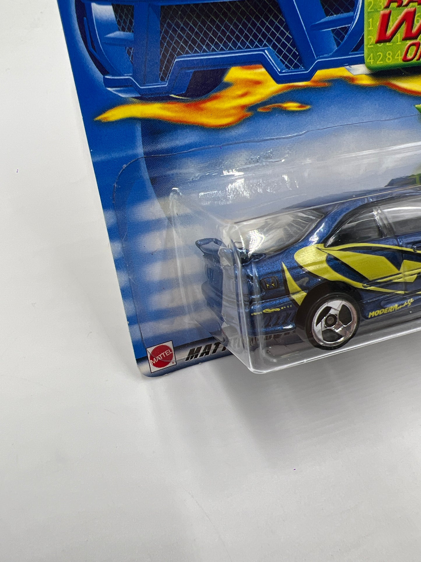 2002 Hot Wheels Tuners Collector #64 Honda Civic Blue 75B