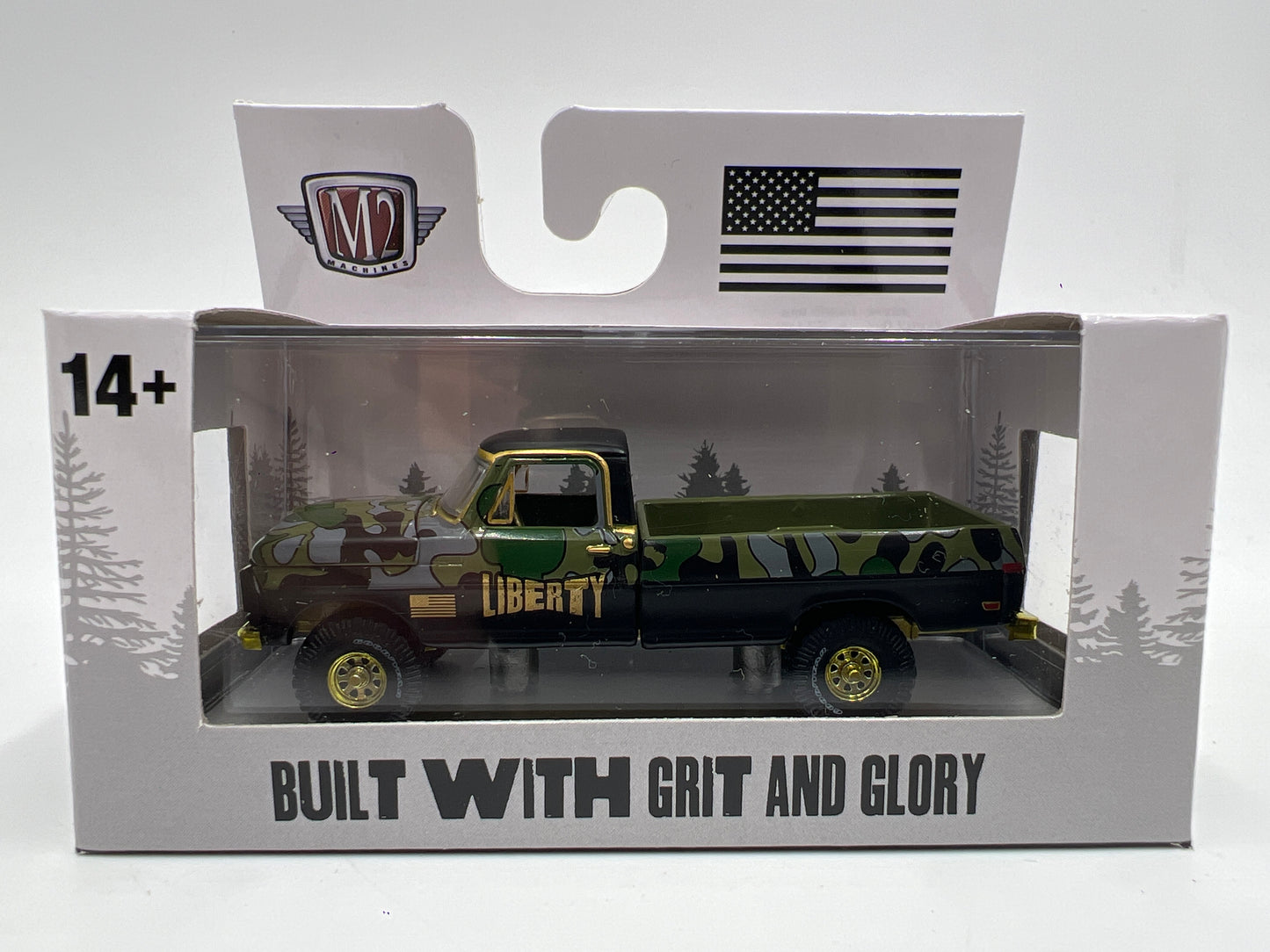 M2 Machines S60 CHASE Built With Grit And Glory 1972 Ford F-250 Explorer 4x4