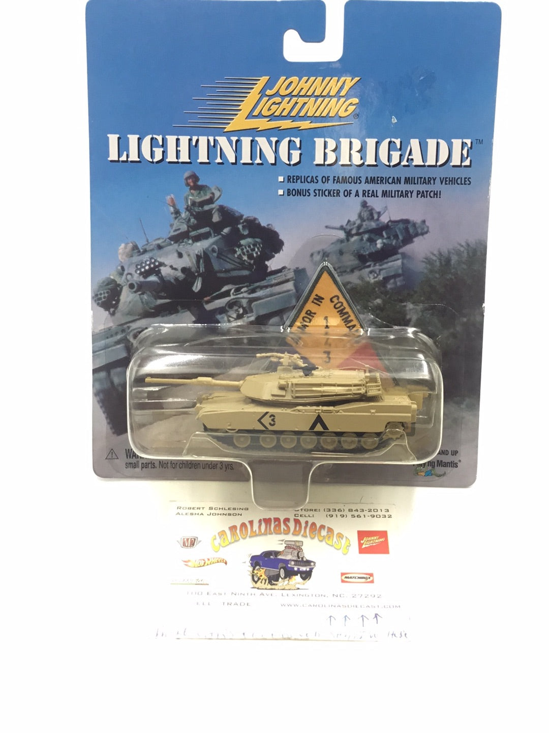 Johnny Lightning Lightning Brigade White Lightning M1A1 Tank + Bonus retailer M1A1 Tank