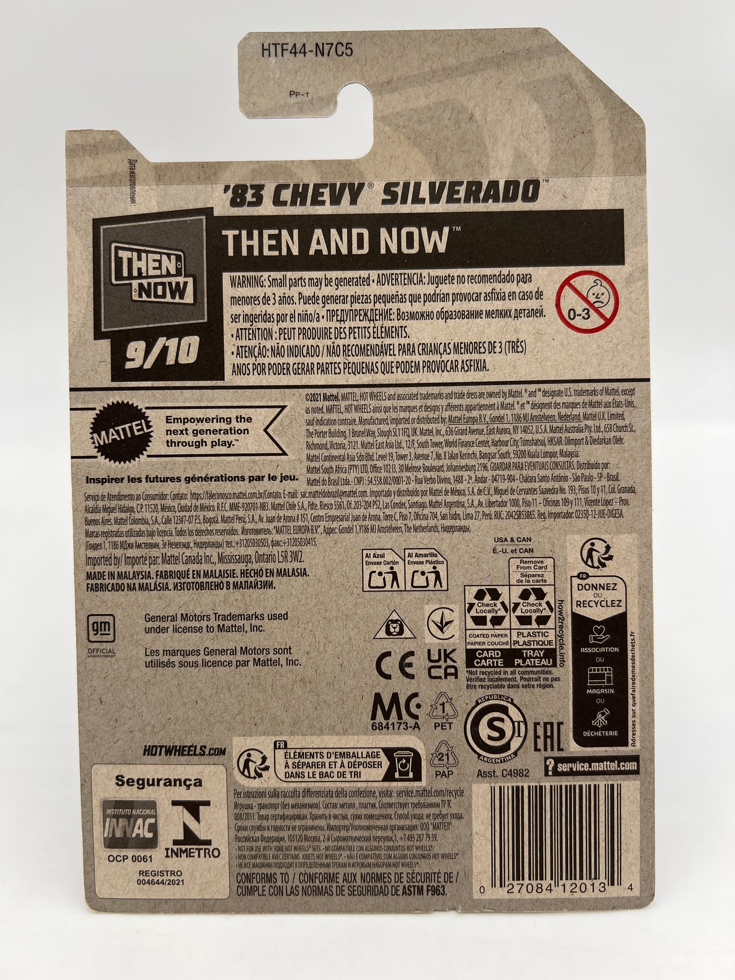 2024 Hot Wheels Super Treasure Hunt #249 83 Chevy Silverado Blue W/Protector