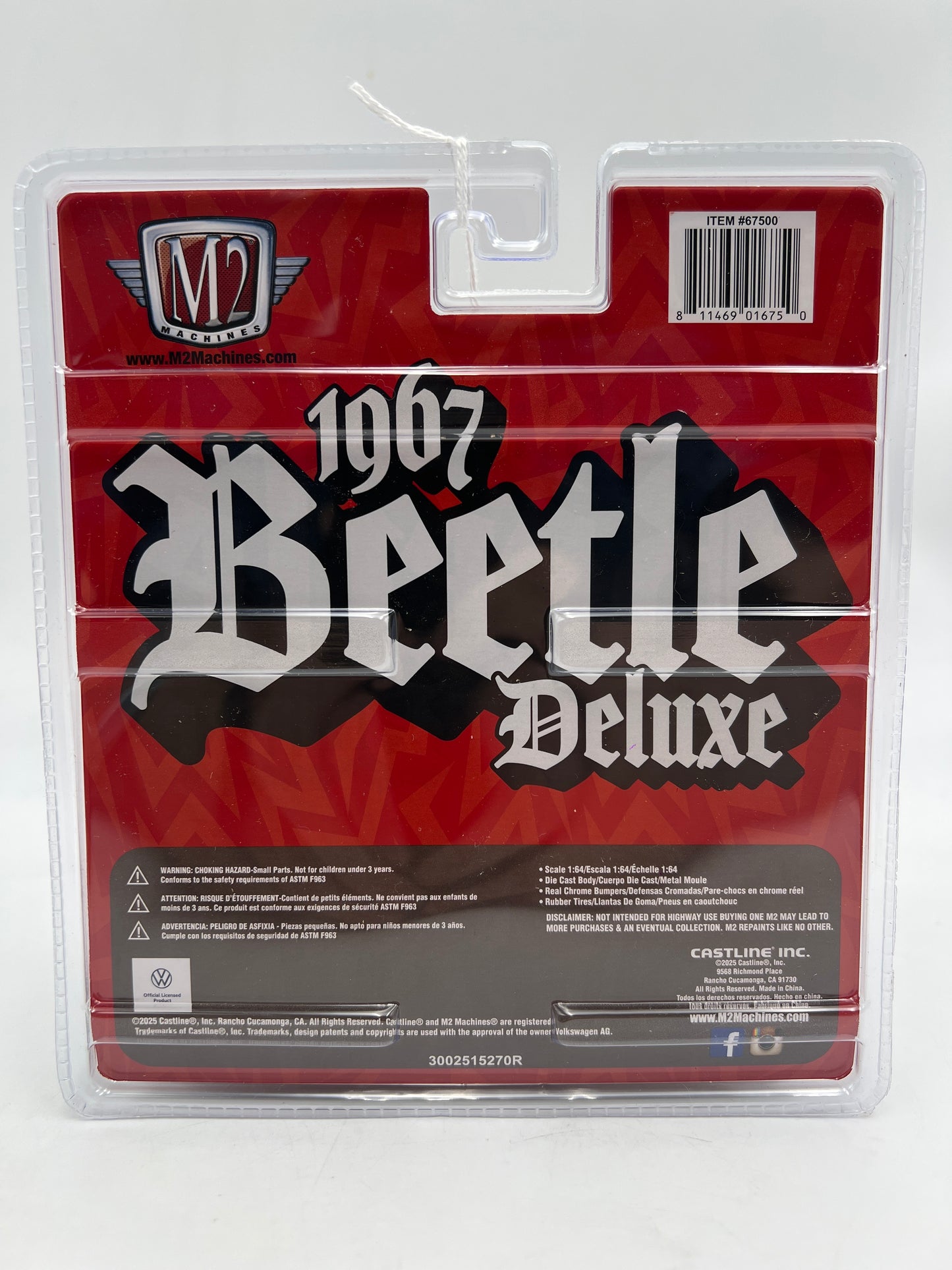 M2 Machines Diorama R20 CHASE 1967 VW Beetle Deluxe USA Model