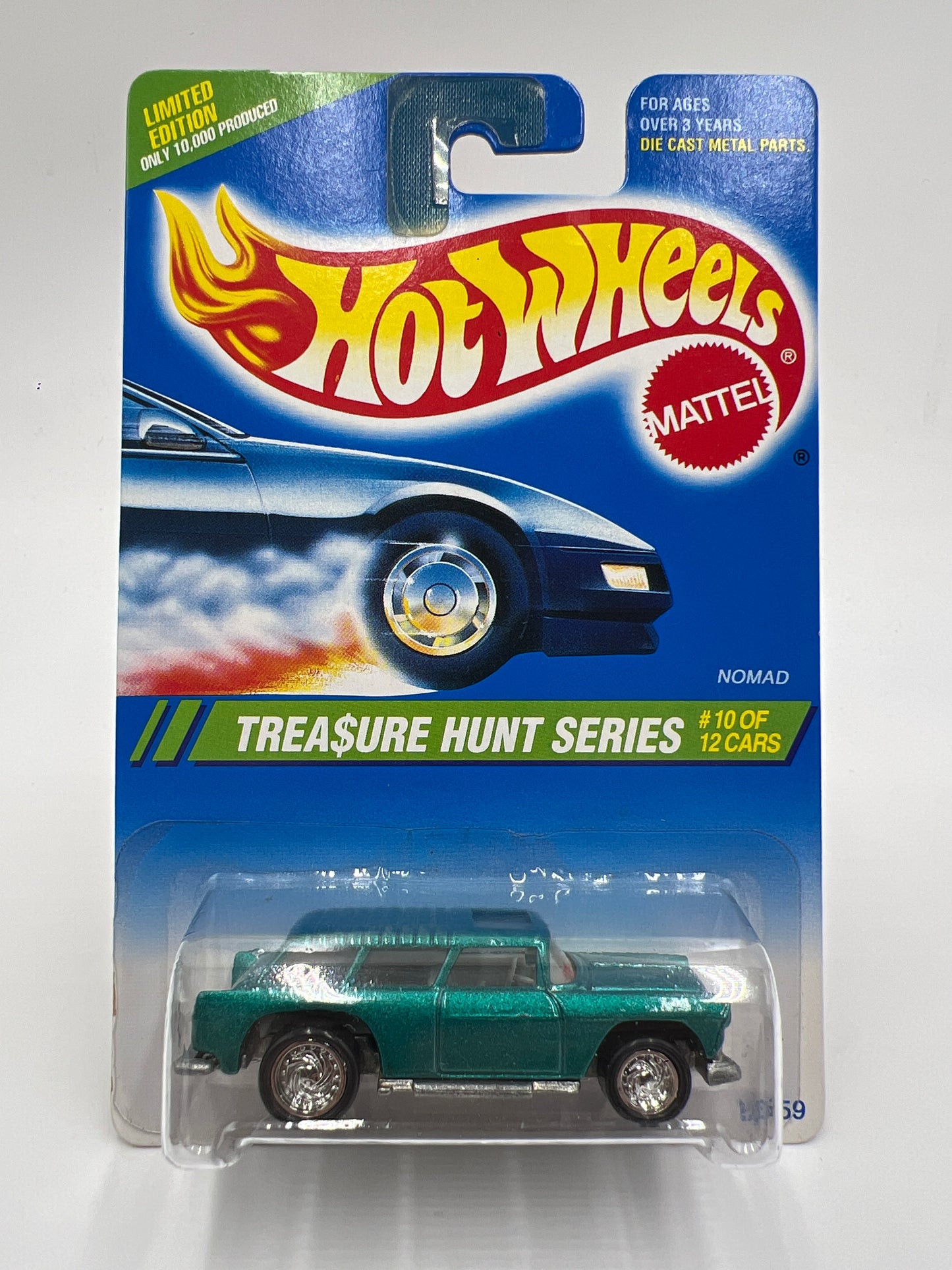 1995 Hot Wheels Treasure Hunt Series #10 Classic Nomad Green W/Protector