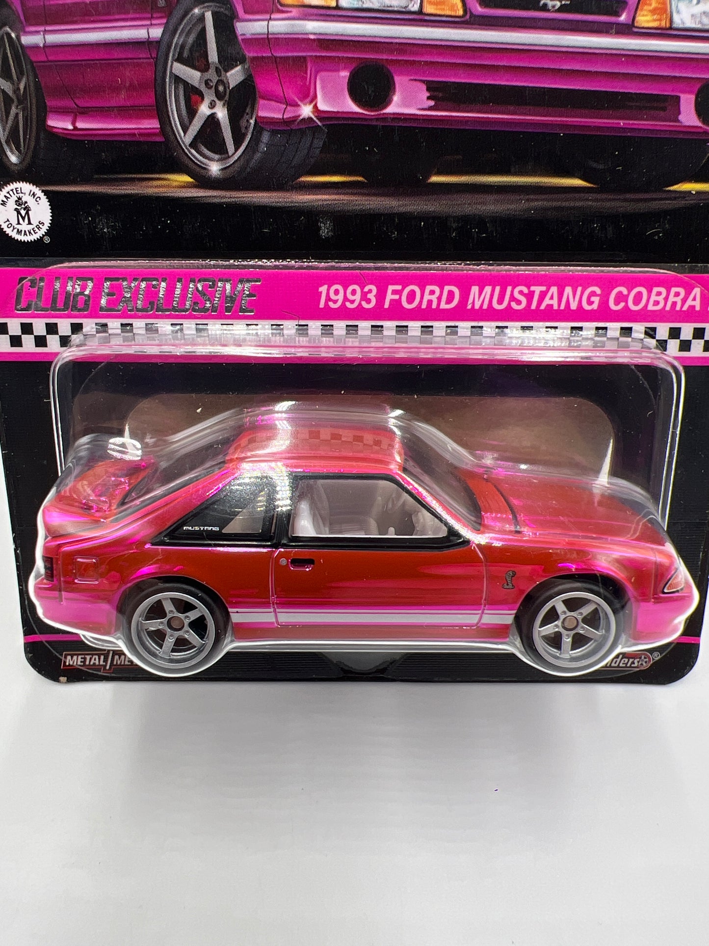 2024 Hot Wheels RLC Club Exclusive 1993 Ford Mustang Cobra R Pink W/Protector