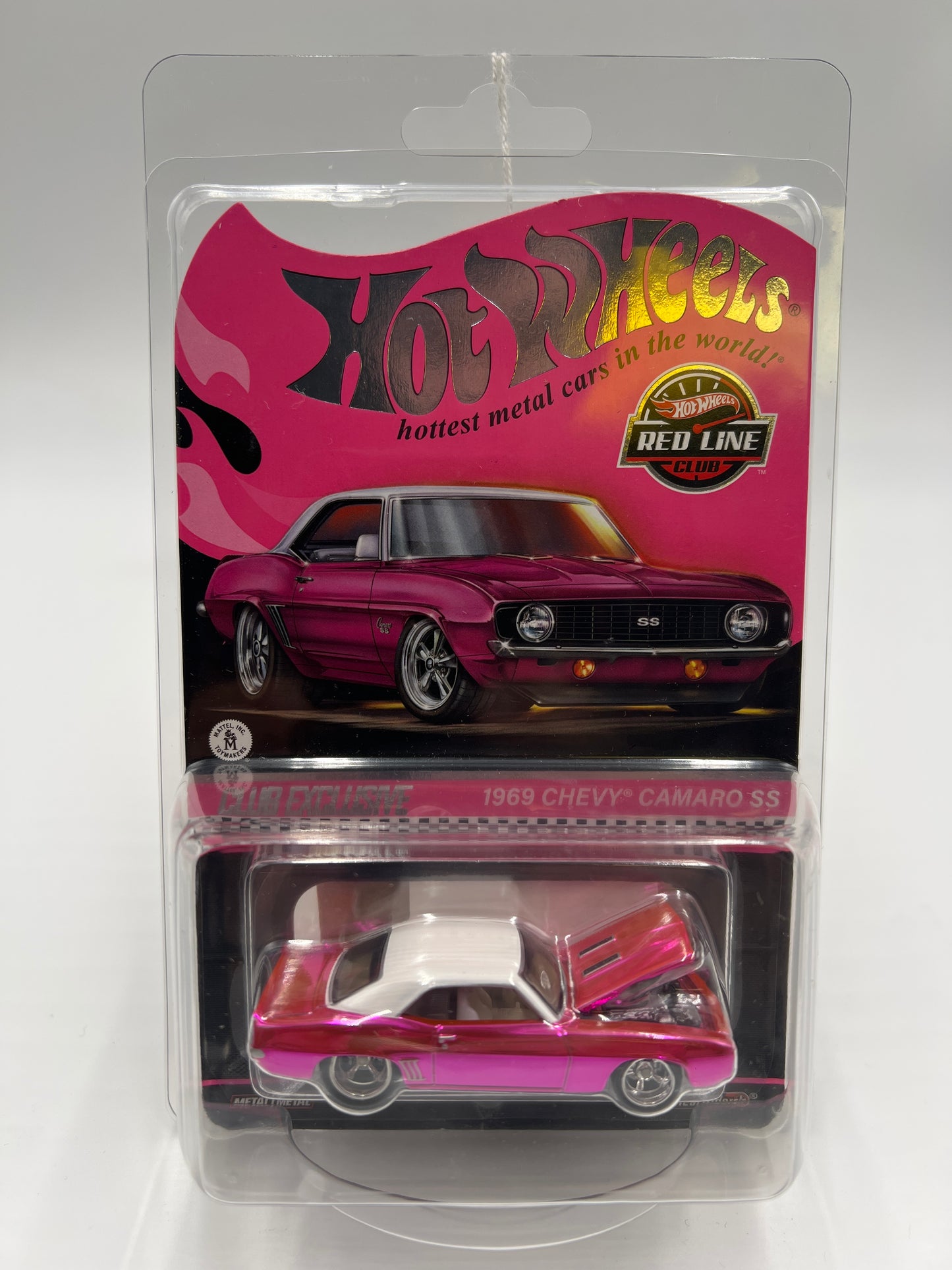 2024 Hot Wheels RLC Club Exclusive 1969 Chevy Camaro SS Pink W/Protector