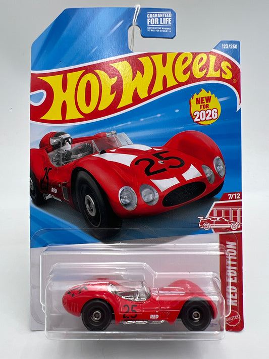 2026 Hot Wheels Target Exclusive Red Edition #123 Maserati Tipo 61 Red 145B