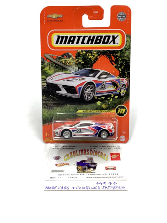 2022 Matchbox Super Chase 2020 Corvette (cracked blister) with protector