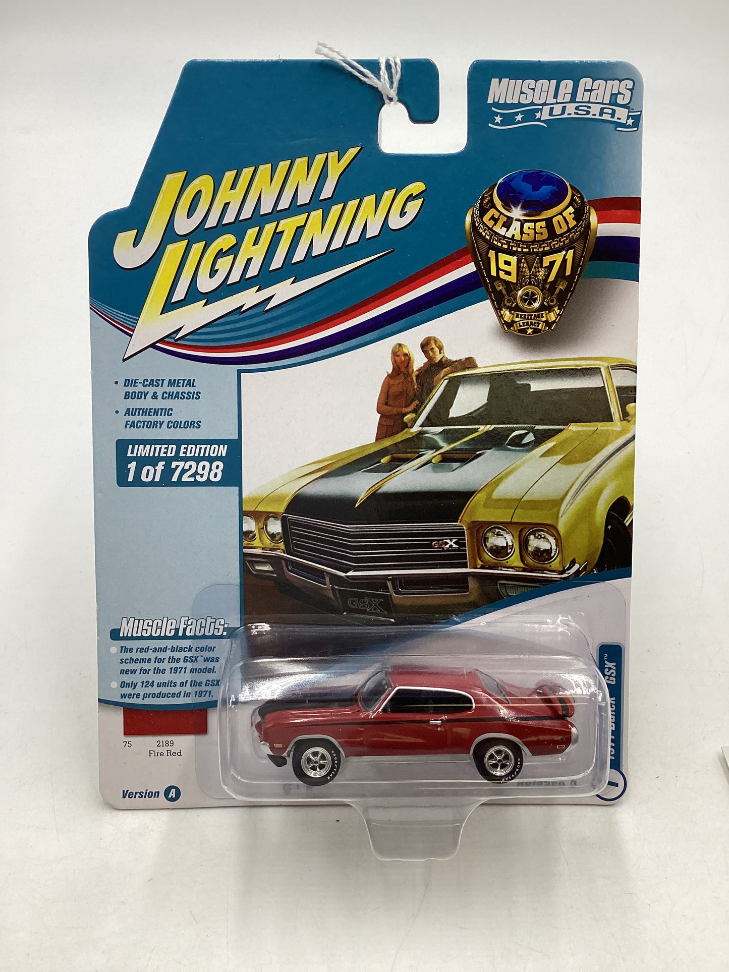 Johnny Lightning Muscle Cars USA 1971 Buick GSX Red 229B