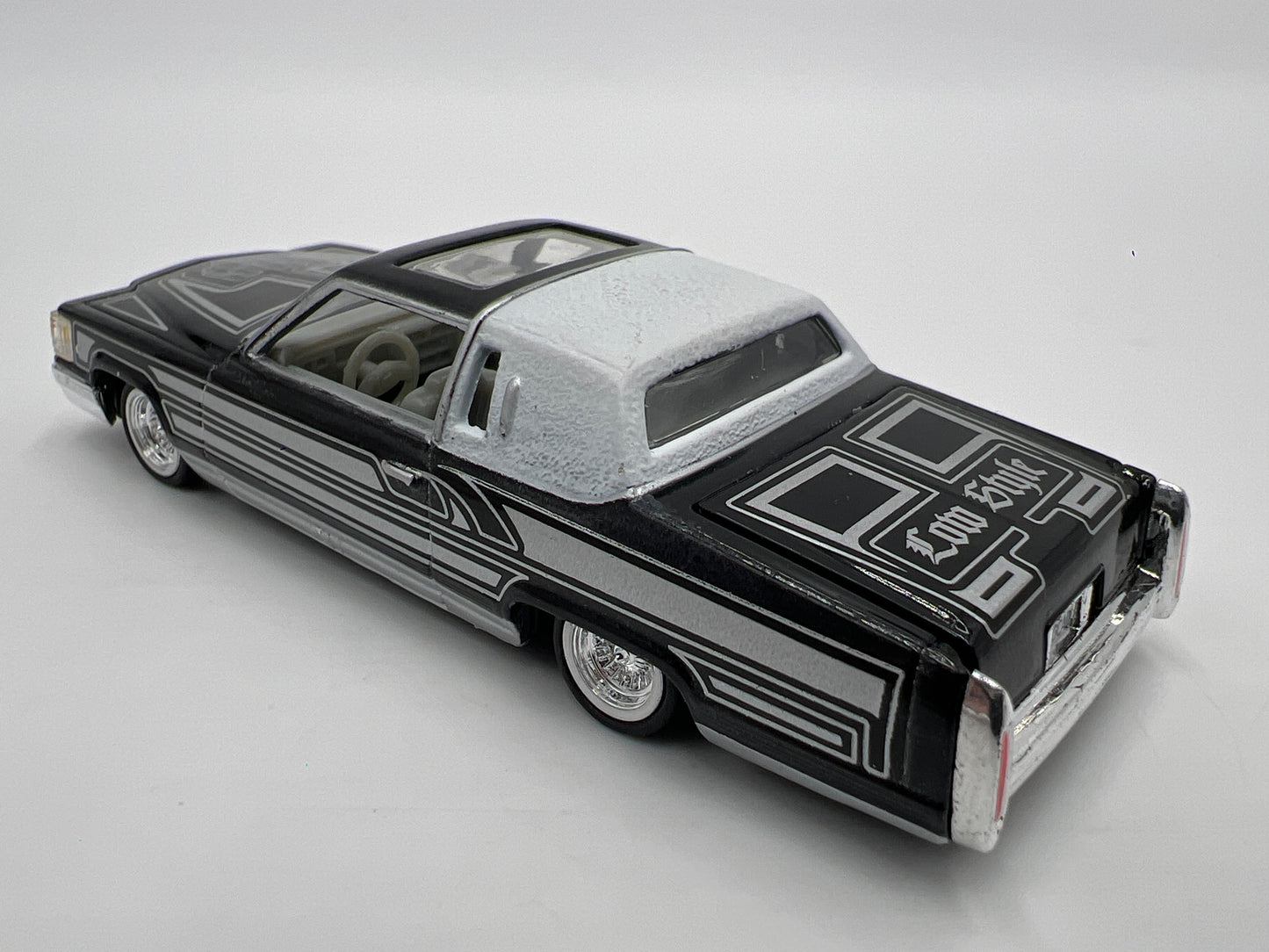 Revell 1/64 Lowrider Magazine #122 81 Cadillac Coupe DeVille Black/Silver Loose Working Suspension