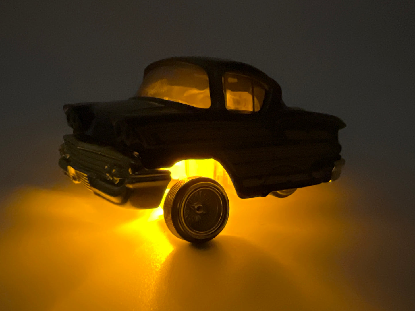 MGA Car Tuned Series 1 Show Glow Lowriders #4 58 Chevy Impala Black/Gold