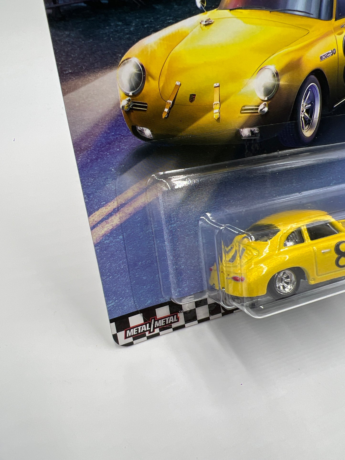 Hot Wheels Premium Boulevard #6 Porsche 356 Outlaw Yellow W/Protector
