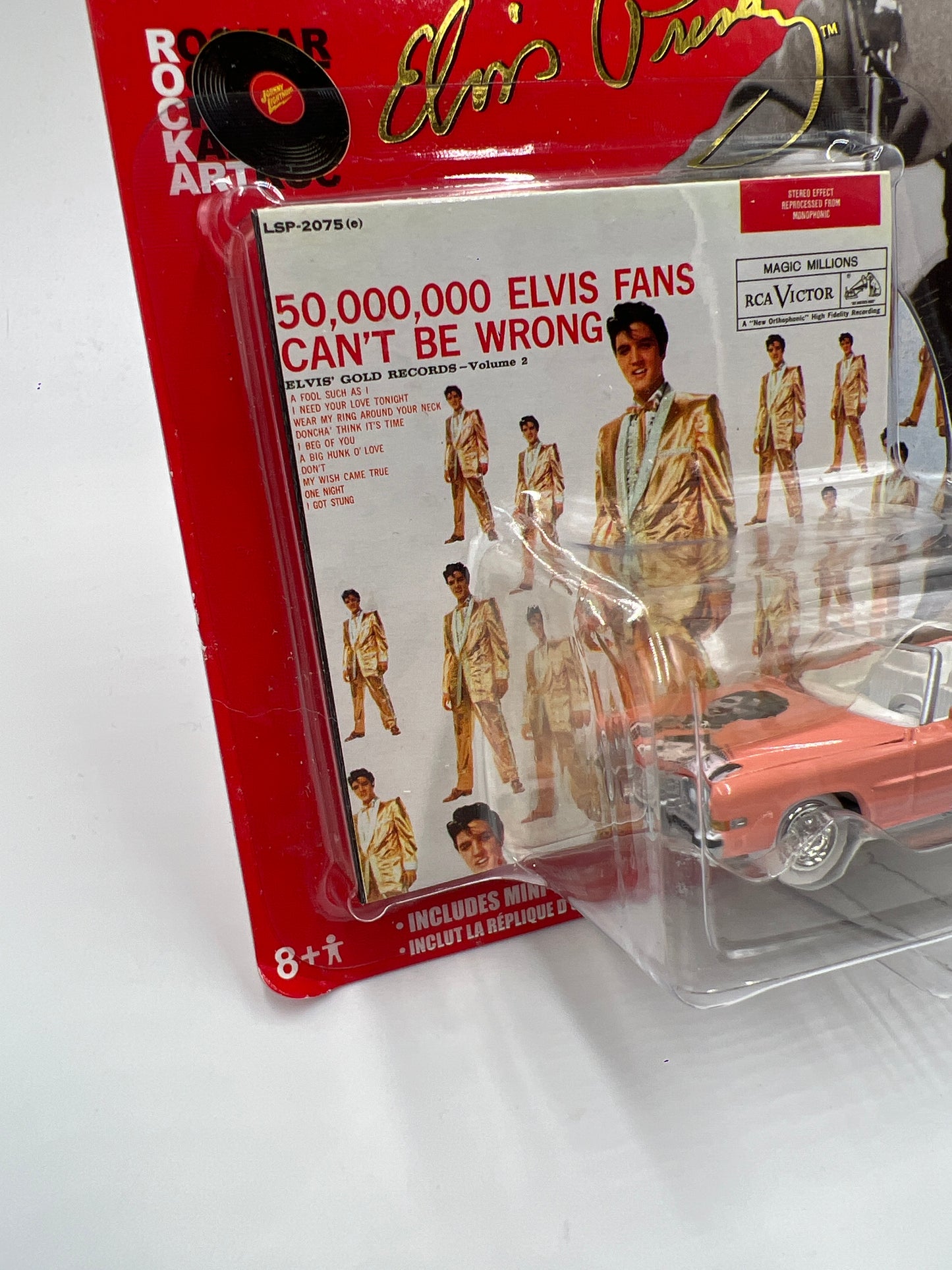 Johnny Lightning White Lightning Chase Rock Art Elvis Presley #5 1973 Cadillac Eldorado Pink
