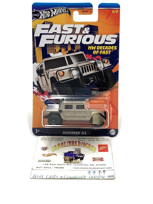 Hot Wheels Fast and Furious HW Decades of Fast Hummer H1 5/5 157C