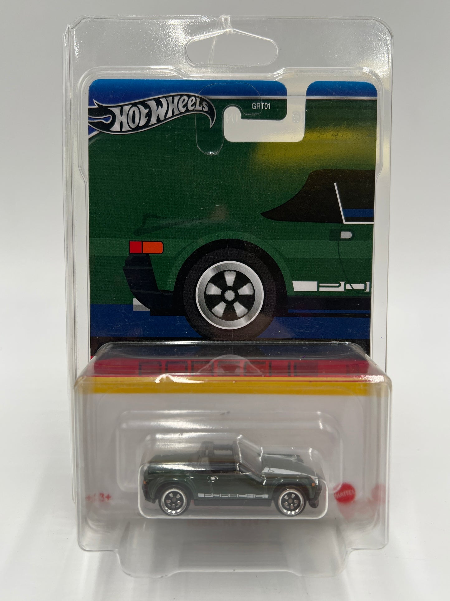 Hot Wheels Walmart Exclusive CHASE Porsche Series #6 Porsche 914-6 Green W/Protector