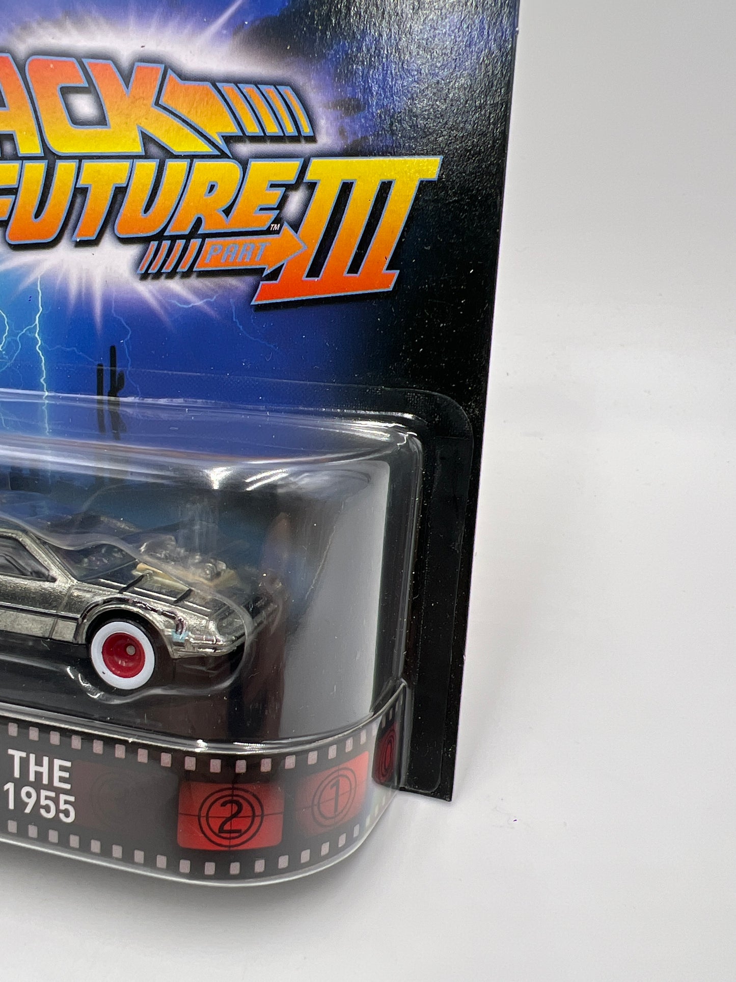 Hot Wheels Premium Retro Entertainment Back To The Future Part III 1955 DeLorean W/Protector