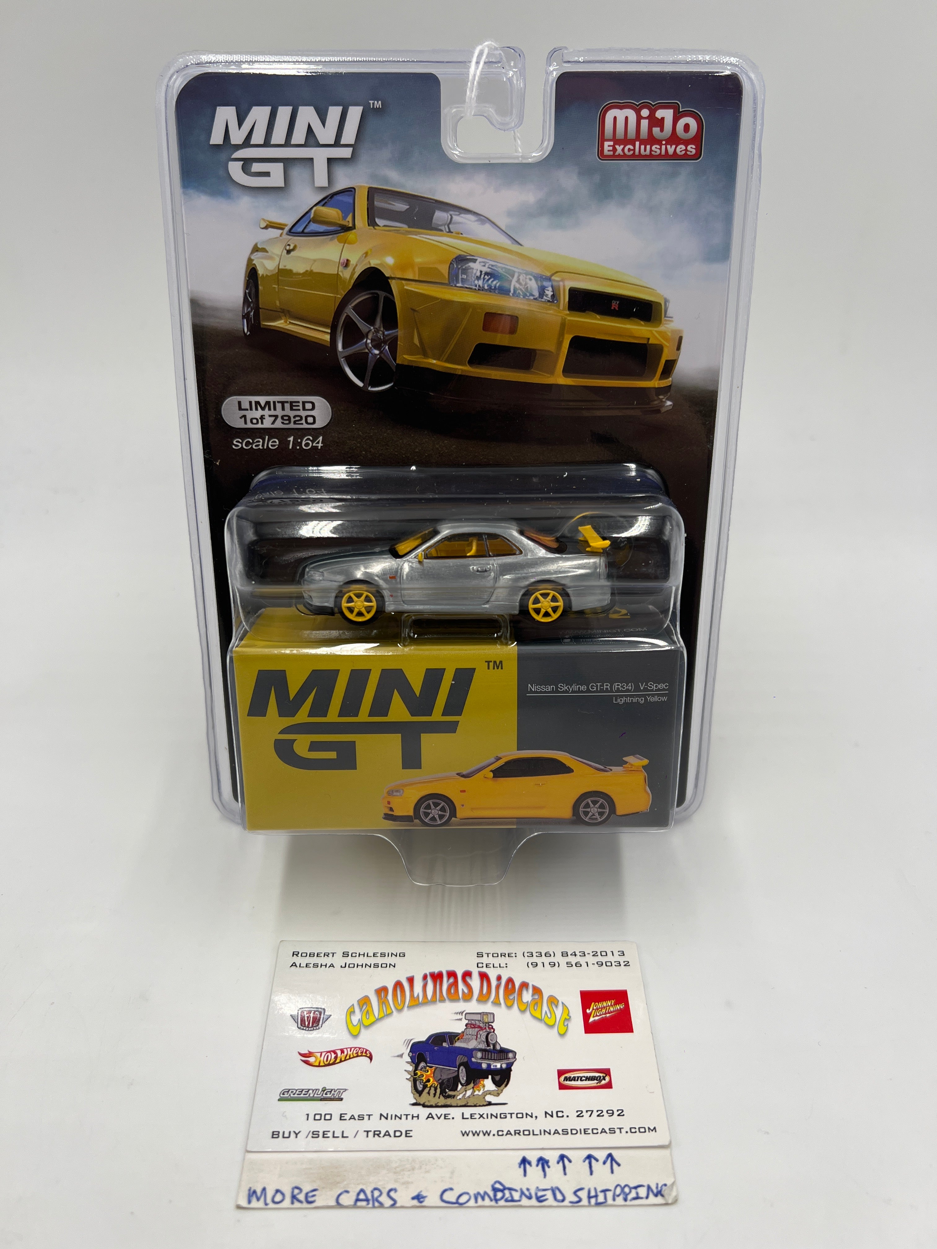 Mini GT Mijo Exclusives #762 CHASE Nissan Skyline GT-R R34 V-Spec
