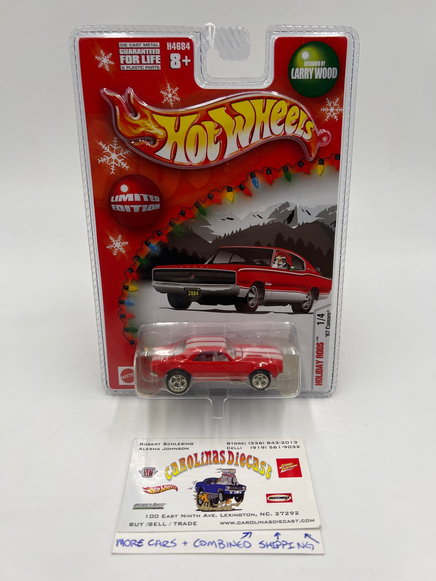 Hot Wheels Holiday Rods #1 67 Camaro Red