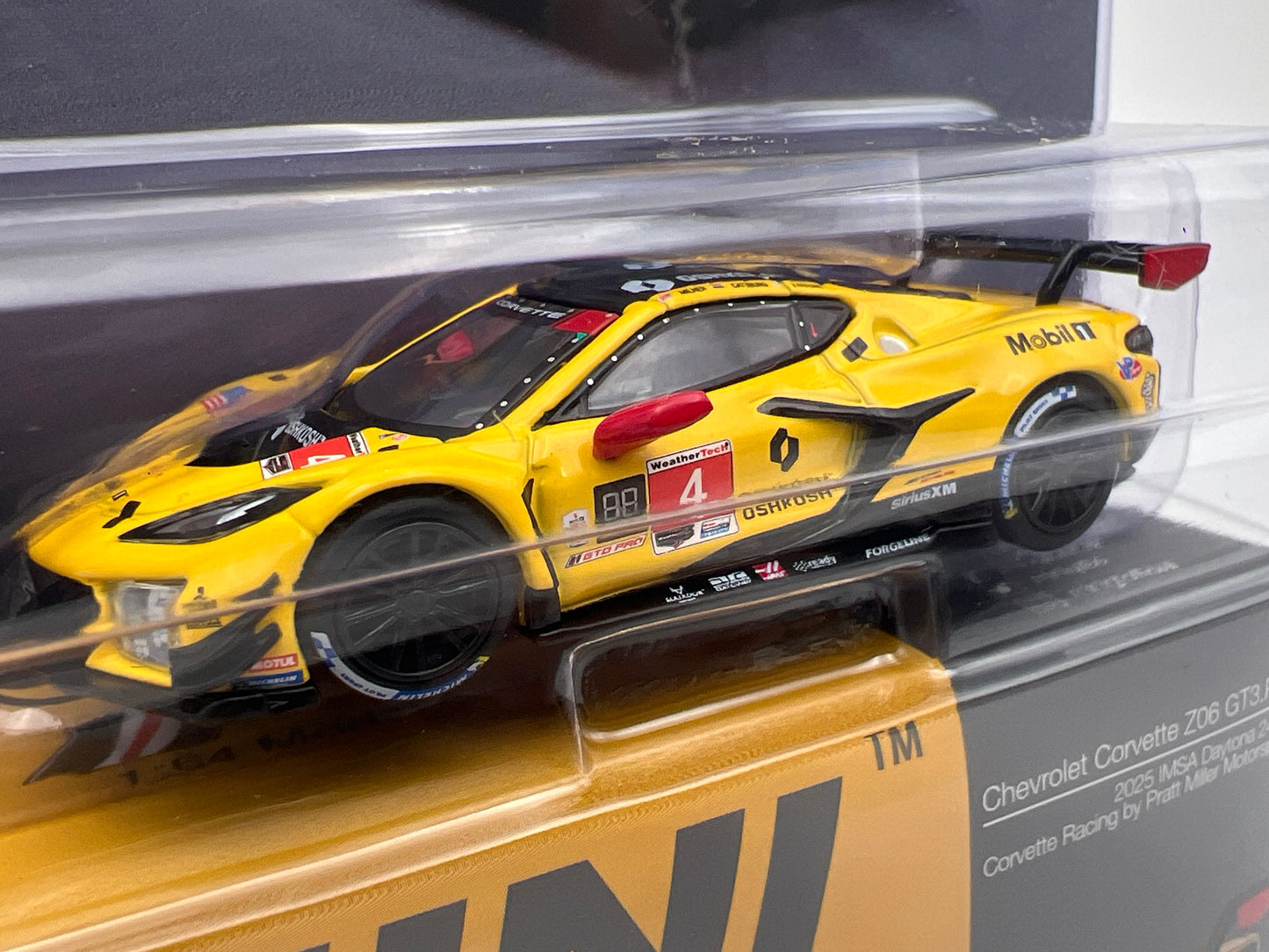 Mini GT #1197 Chevrolet Corvette Z06 GT3.R #4 2025 IMSA Daytona 24 Hrs Pratt Miller Motorsports