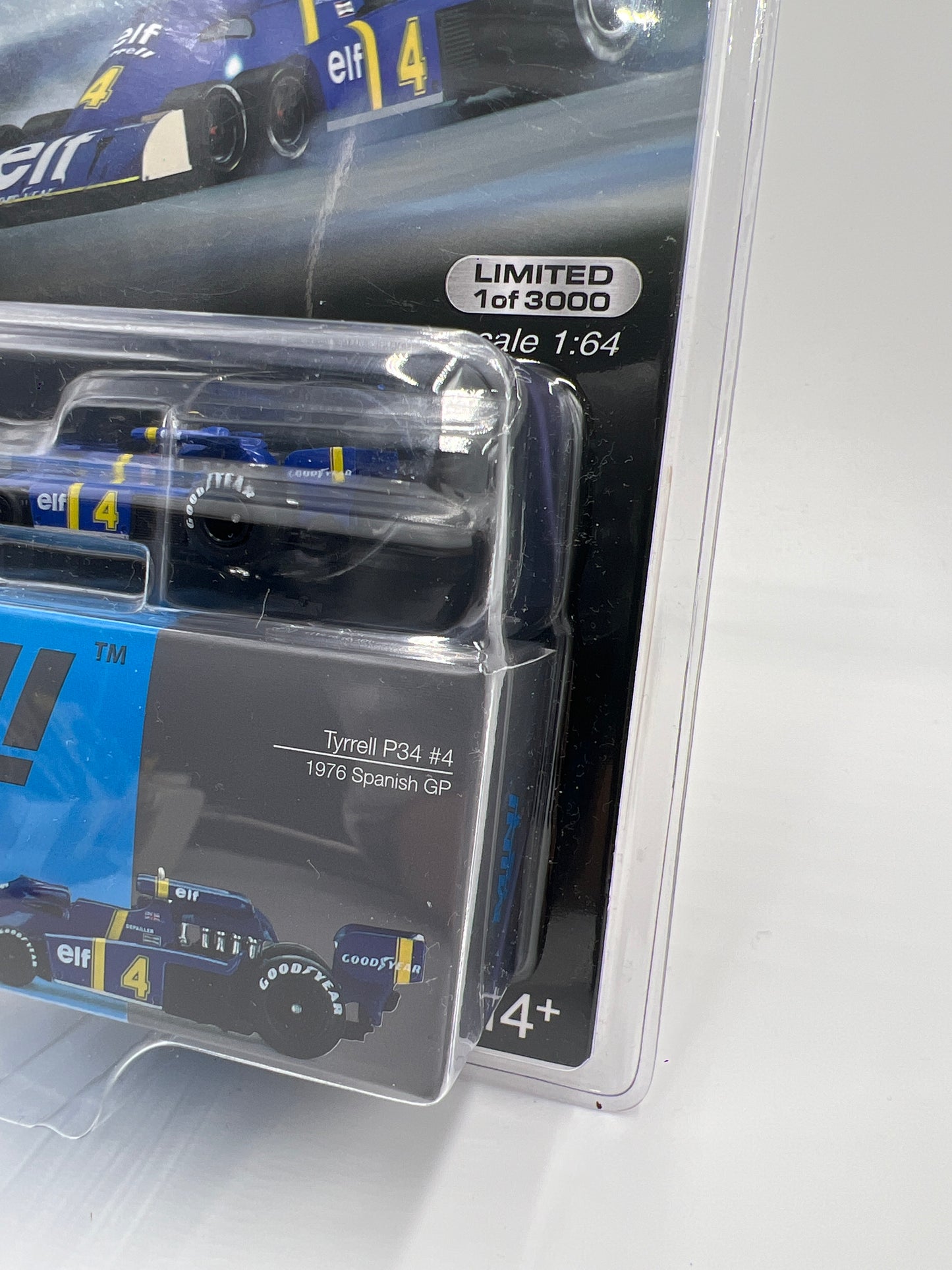 Mini GT Mijo Exclusives #488 Tyrell P34 #4 1976 Spanish GP Blue