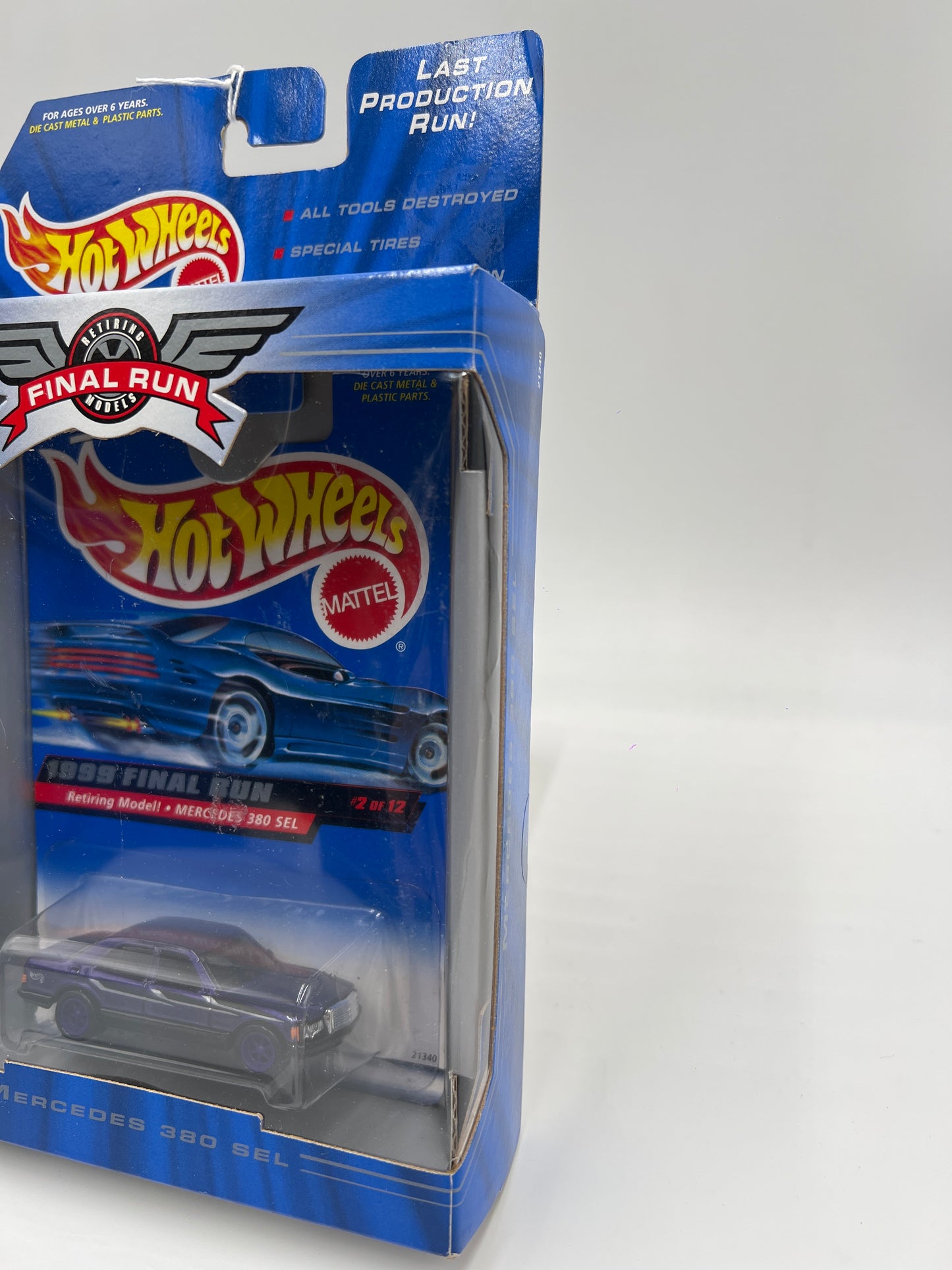 1999 Hot Wheels Final Run #2 Mercedes 380 SEL Purple