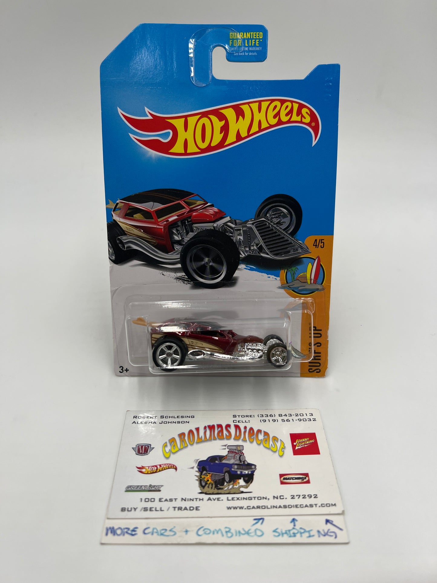 2017 Hot Wheels Super Treasure Hunt Surf Crate Red W/Protector