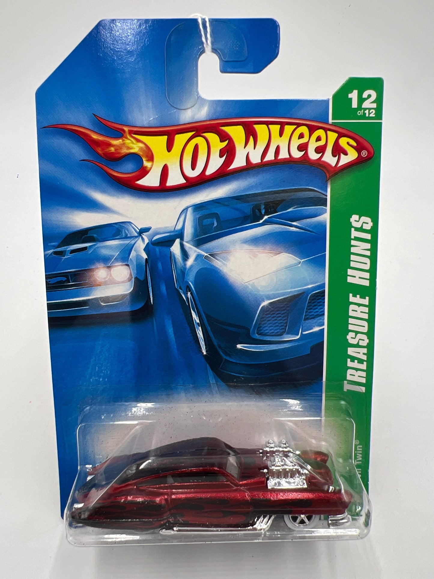 2007 Hot Wheels Super Treasure Hunt #132 Evil Twin Red *Minor Flaking*