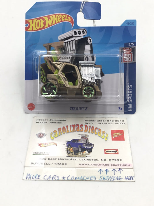 2023 hot wheels N Case Short Card #43 teed off 2 123i