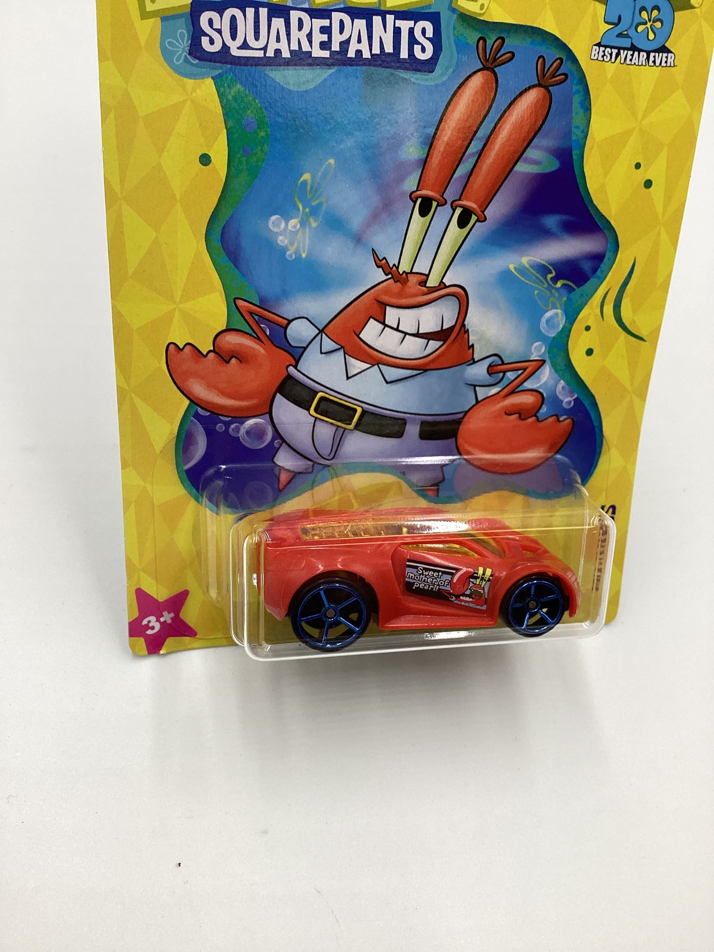 Hot Wheels Spongebob 20 Best Year Ever Set #6 Ultra Rage Red Mr Krabs