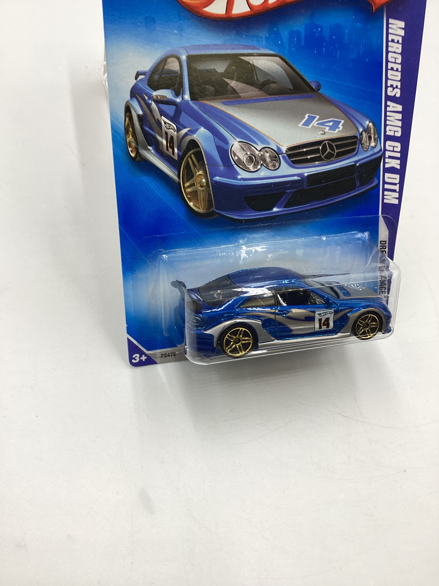 2009 Hot Wheels Dream Garage #152 Mercedes AMG CLK DTM Blue 90G