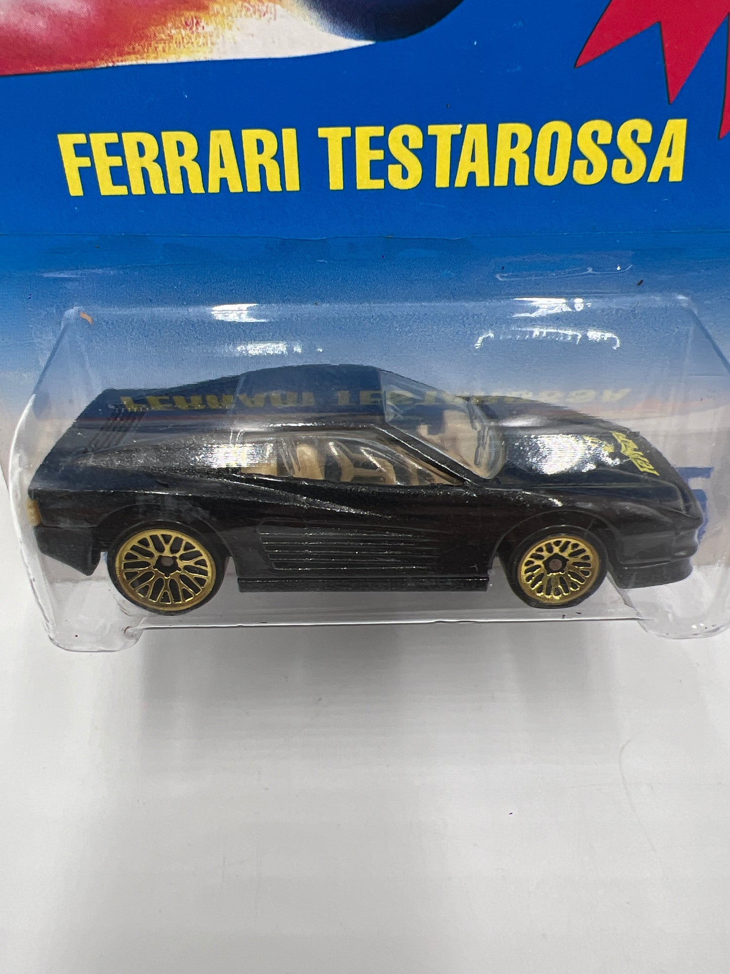 1992 Hot Wheels Gold Metal Speed #35 Ferrari Testarossa Mesh Wheels