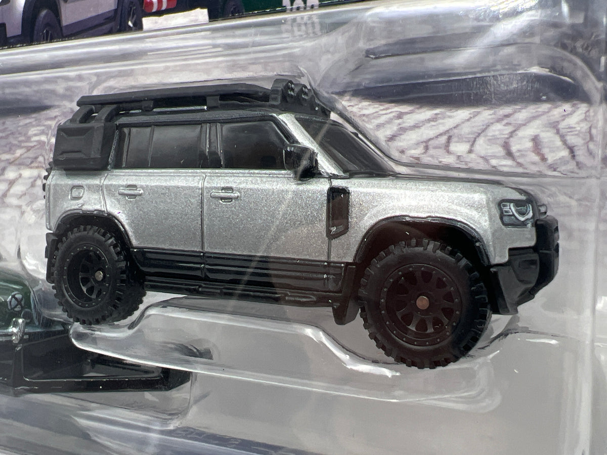 Hot Wheels Team Transport #74 Jaguar MK1 & 2023 Land Rover Defender 110 283i