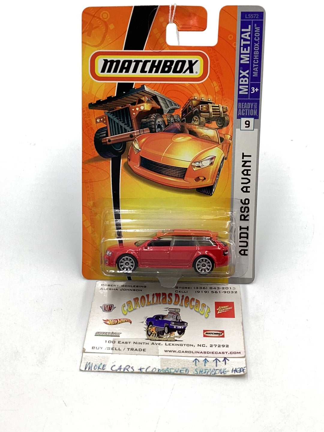 2007 Matchbox #9 Audi RS 6 Avant red 209A