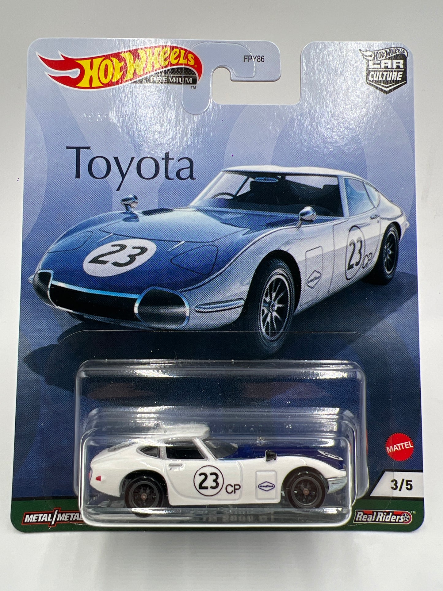 Hot Wheels Premium Toyota #3 Toyota 2000 GT White 253i